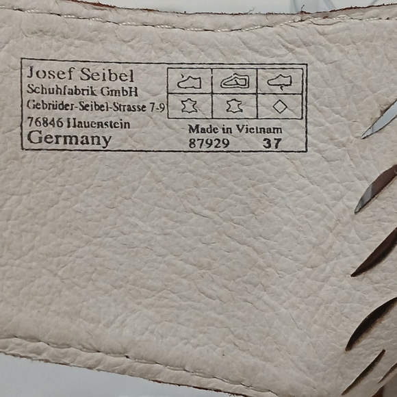 NWT 🔥 Joseph Seibel Leather Brown Peep-Toe Heeled Sandals Size 37 EU NEW IN BOX - Picture 14 of 16